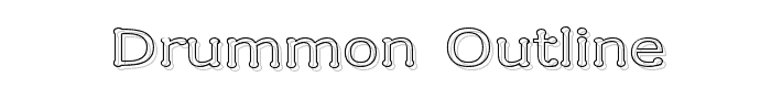 Drummon Outline font